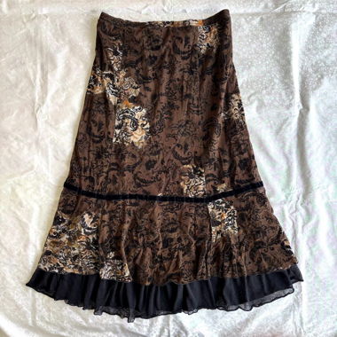 “Lostfound” Made in Italy flower application skirt