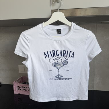 Weisses Crop T-Shirt