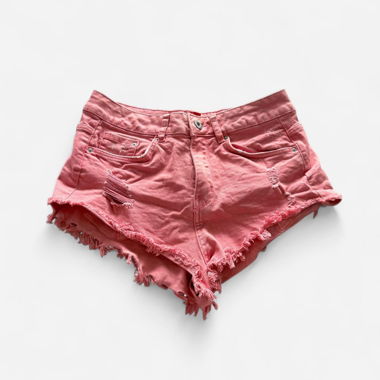 Pink Denim Shorts