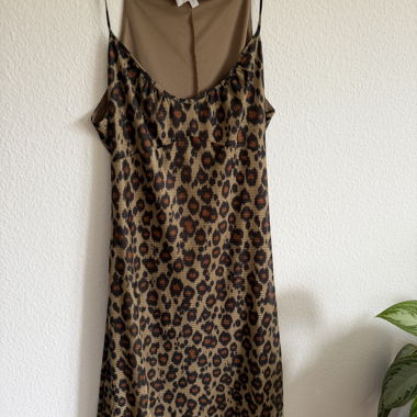 Leopard Print Slip Dress