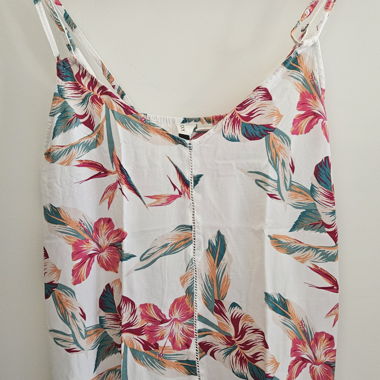 Top spaghetti Roxy con motivo floreale