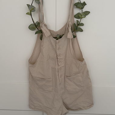Salopette courte beige taille s