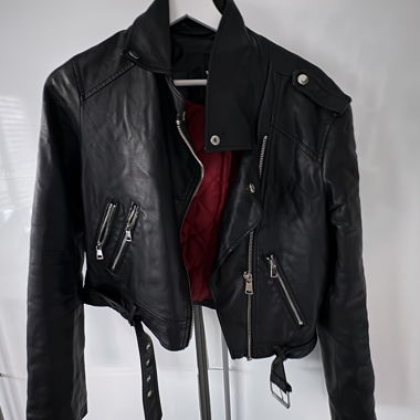 Lederjacke schwarz