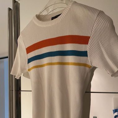 Shirt weiß mit Streifen