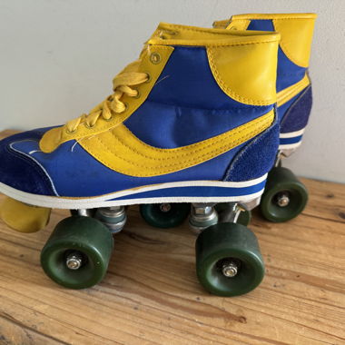 Hammer Stylish Retro Roller Skates Blue/Yellow Size 38