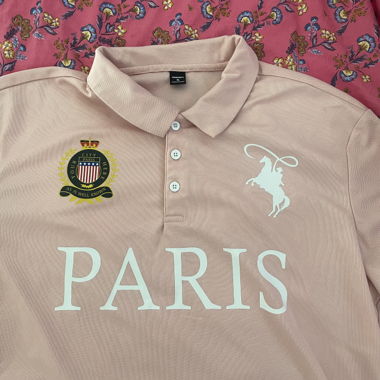 Polo Shirt rosa XL