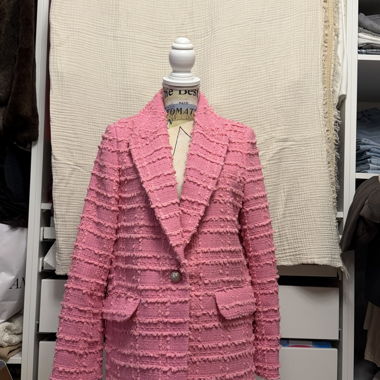Blazer texturé rose H&M