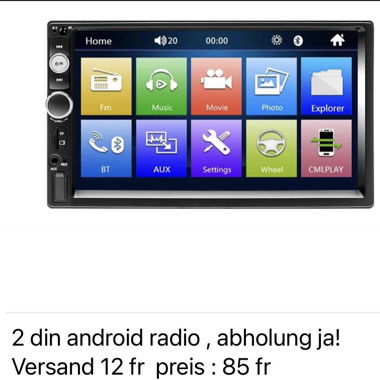 2 din radio neu! Mp5 bluetooth 