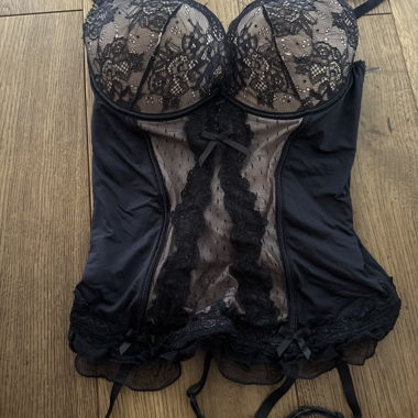 Black Lace Corsage