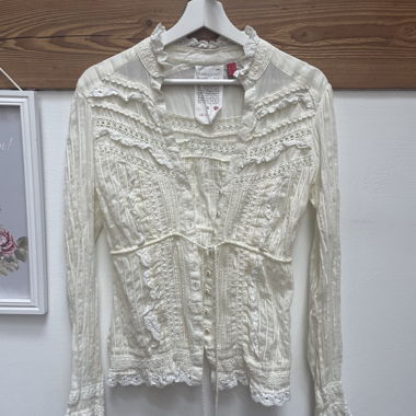 Cream Lace Blouse