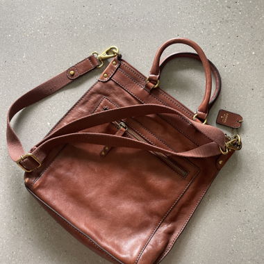 Fossil Leather Handbag