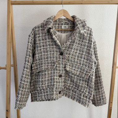 Blazer (ou veste de transition) en tissu tissé