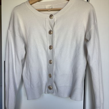 Cardigan in maglia bianco