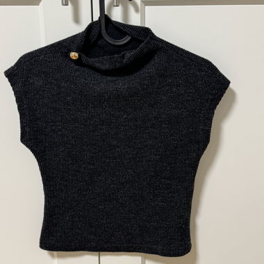 Black Knit Top