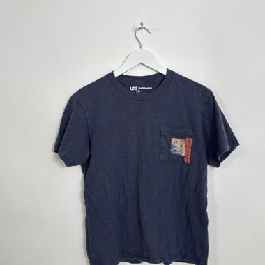 Graphic Koi Fish Pocket T-Shirt