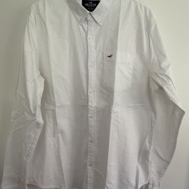 Camicia casual bianca Hollister Taglia L/XL