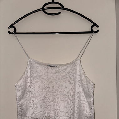 Weisses Crop Top