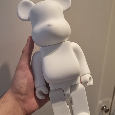 Bearbrick Figur in Weiss DIY