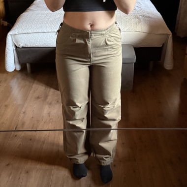 Pantalon parachute Bershka