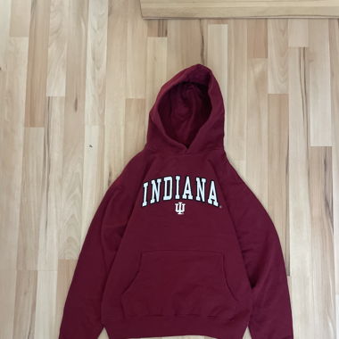 Vintage Red Indiana Hoodie