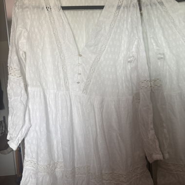 ZARA weisses Spitzenkleid