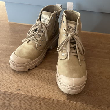 Palladium Canvas Boots Beige, Gr. 38