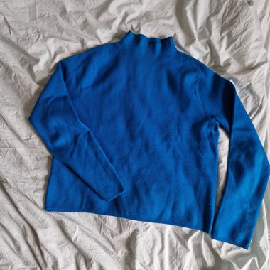 Maglioni in maglia blu
