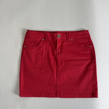 Jupe courte rouge