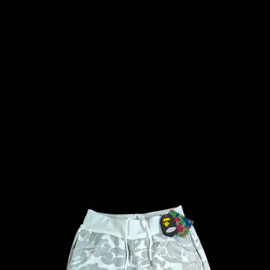 Titel: Bape Short Miami grau/weiss – Grösse S–M 