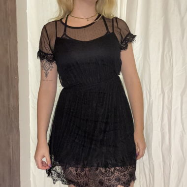 Mesh mini dress