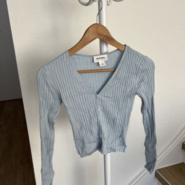 MONKI Ribbed Cardigan XS