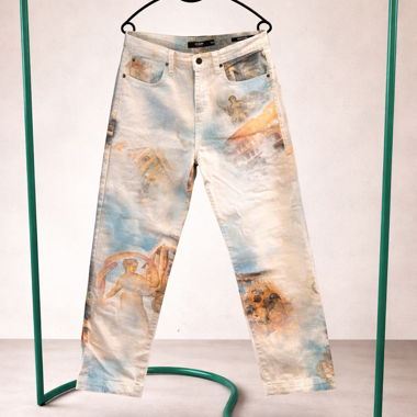 Bedruckte Jaden London Jeanshose