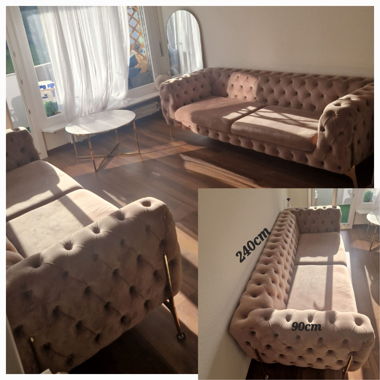 Velvet Chesterfield Sofa