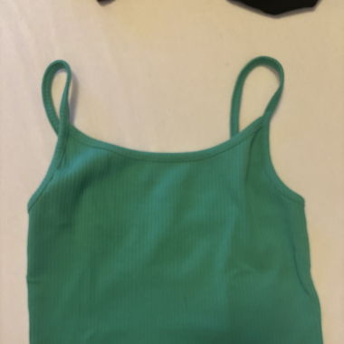Crop top in grün