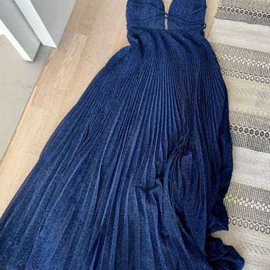 Blue evening dress