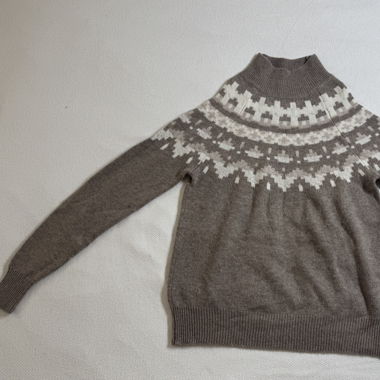 PAUL KEHL 100% Wool Brown Sweater 