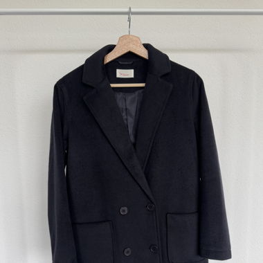 Blauer Mantel Gr. 34