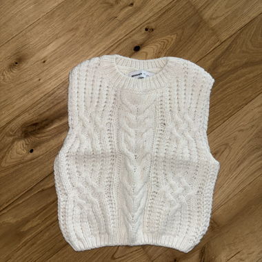 Gilet in maglia bianco