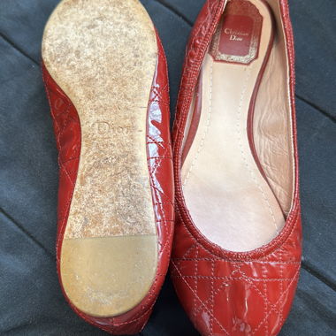 Ballerines Dior rouges