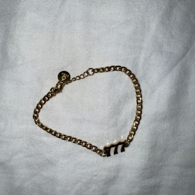 Bracelet de chaîne couleur or