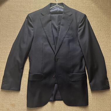 Abito Suitsupply blu navy con righe sottili