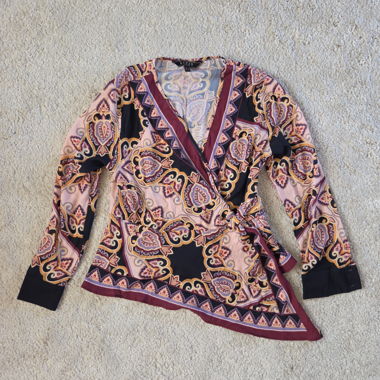 Lipsy Wickelbluse Gr. 40