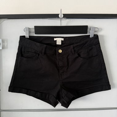 Shorts neri H&M slim fit minimal chic tg 38