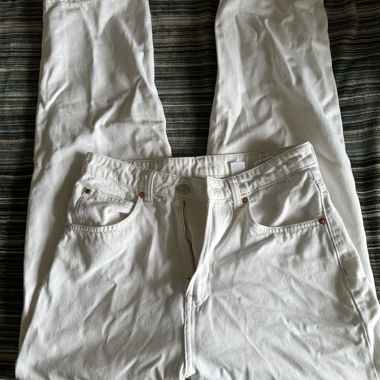 H&M 90's Baggy Jeans weiss 38