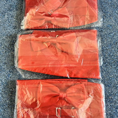 Set 3-teilig pro Pack rote Fliege