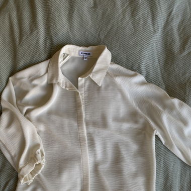 Bluse creme sheer