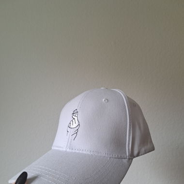 Cap White Heart
