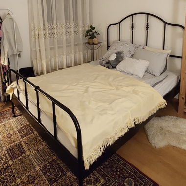 IKEA Sagstua Metallbett schwarz