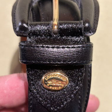 Longchamp Leather Belt black/brown