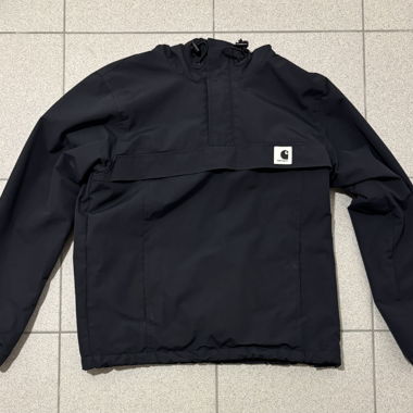 Veste de pluie noire doublée avec capuche